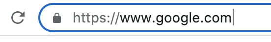Google URL on Chrome