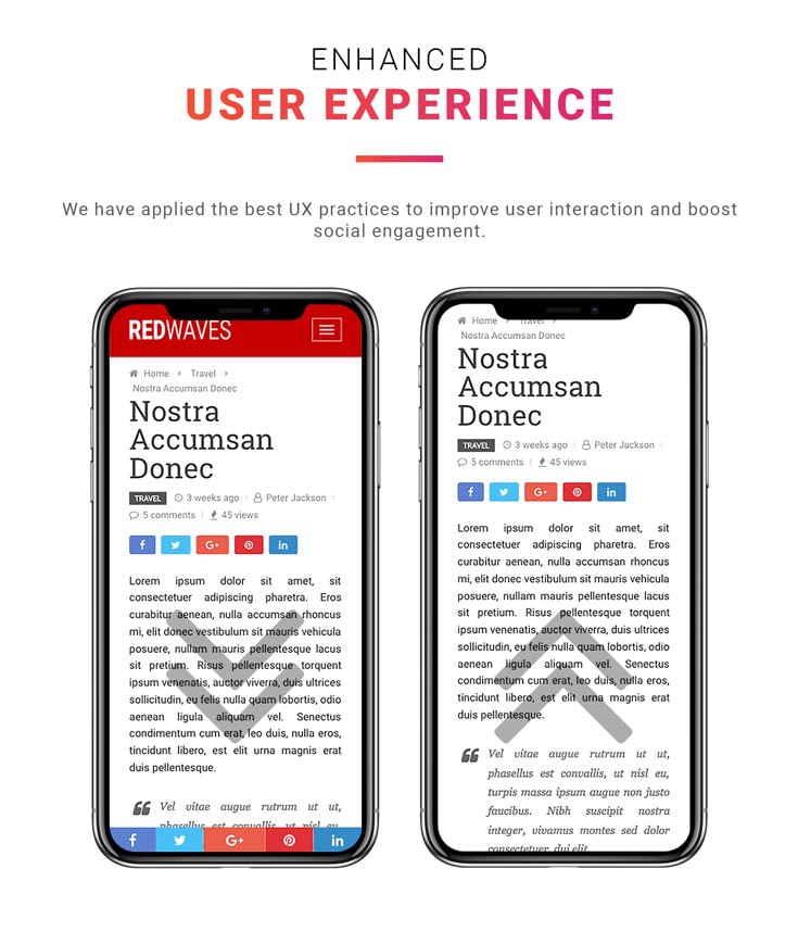 RedWaves user experience